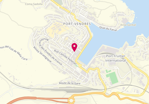 Plan de Accueil de loisirs périscolaire école élémentaire de Port-Vendres, Rue Louis Pasteur, 66660 Port-Vendres
