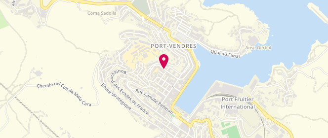 Plan de Accueil de loisirs extrascolaire maternel de Port-Vendres, Rue Aristide Briand, 66660 Port-Vendres