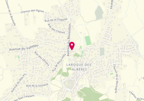 Plan de Accueil de loisirs périscolaire de Laroque des Albères, 6 Rue des Ecoles, 66740 Laroque-des-Albères