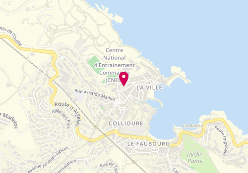 Plan de Accueil de loisirs périscolaire groupe scolaire de Collioure, 2 Rue Jules Ferry, 66190 Collioure
