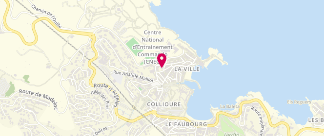 Plan de Accueil de loisirs extrascolaire groupe scolaire de Collioure, 2 Rue Jules Ferry, 66190 Collioure