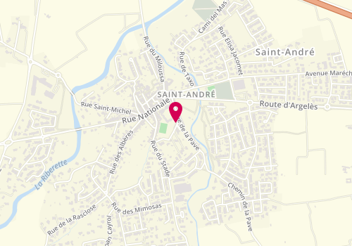 Plan de Point Jeunes Saint-André, 15 Rue Canigou, 66690 Saint-André