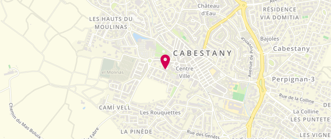 Plan de Accueil de loisirs extrascolaire de Cabestany, 16 Avenue Célestin Freinet, 66330 Cabestany