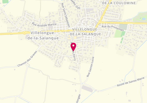 Plan de Accueil de loisirs périscolaire Villelongue de la Salanque, Rue Jules Ferry, 66410 Villelongue-de-la-Salanque