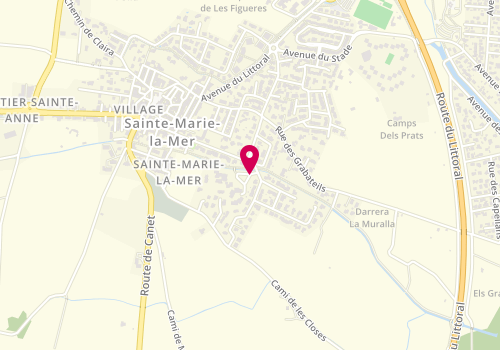 Plan de Accueil de loisirs Mercredi Sainte Marie la Mer, Place Charles Perrault, 66470 Sainte-Marie-la-Mer