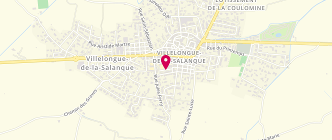 Plan de Accueil de loisirs Mercredi Villelongue de la Salanque, Place Joffre, 66410 Villelongue-de-la-Salanque