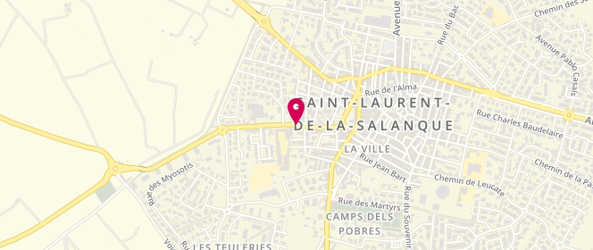 Plan de Point jeunes de Saint Laurent de la Salanque, 20 Avenue Maréchal Joffre, 66250 Saint-Laurent-de-la-Salanque
