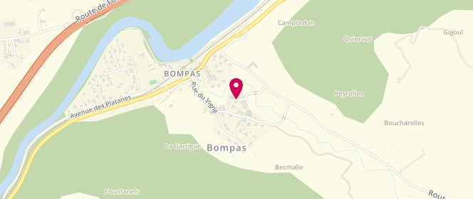 Plan de Accueil de loisirs Bompas, 1 Bis Route du Château d'Eau, 09400 Bompas