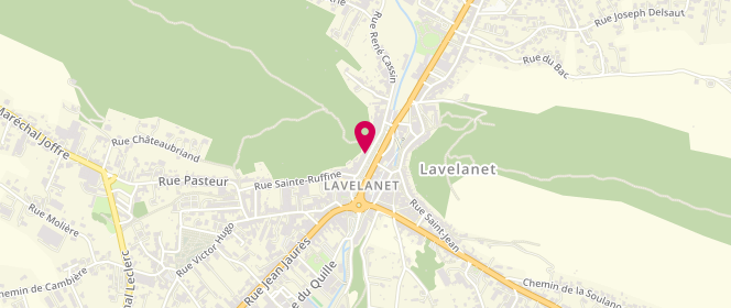 Plan de Accueil de loisirs Lamartine De Lavelanet, 2 Rue René Cassin, 09300 Lavelanet