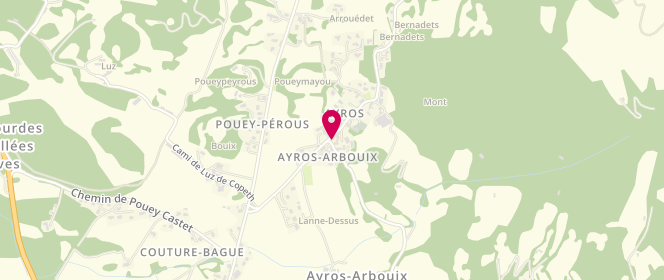 Plan de Alae- Centre de Loisirs périscolaire Ayros-Arbouix, 2 Cami Dera Hount Ecole Elémentaire, 65400 Ayros-Arbouix