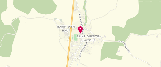 Plan de Accueil de loisirs St-Quentin-La-Tour, École, 09500 Saint-Quentin-la-Tour