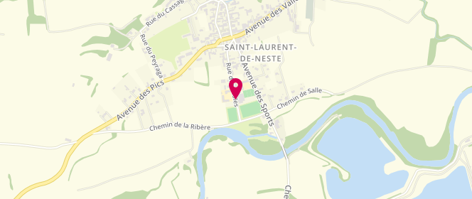 Plan de Alae- Centre De Loisirs périscolaire Les Gafets, Rue 26 Rue des Ecoles, 65150 Saint-Laurent-de-Neste