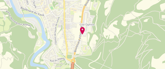 Plan de Alsh- Centre de Loisirs Maternels de l'Ophite, 2 Boulevard d'Espagne, 65100 Lourdes