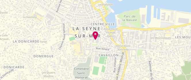 Plan de Accueil de loisirs Primaire Jean Baptiste Martini la Seyne Sur Mer, 134 Rue Jacques Laurent, 83500 La Seyne-sur-Mer