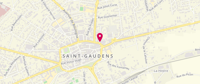 Plan de Maison des jeunes et de la Culture du Saint Gaudinois, 1 Place du Maréchal Juin, 31800 Saint-Gaudens