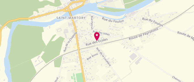 Plan de Centre de loisirs Saint Martory, Rue des Écoles, 31360 Saint-Martory