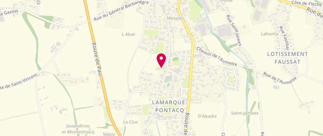 Plan de Alae- Lamarque-Pontacq, 3 Place Jean Marie Caillabet, 65380 Lamarque-Pontacq