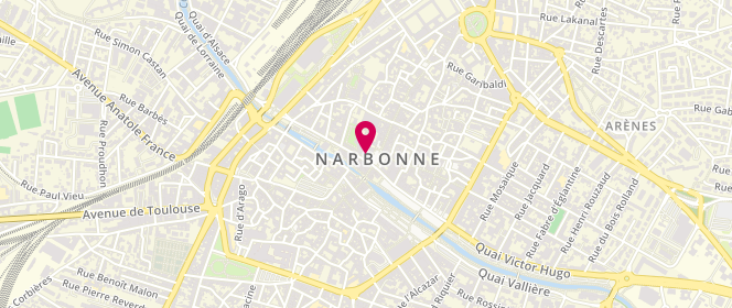 Plan de Accueil de loisirs Narbonne Gaston Bonheur Elementaire, 9 Chemin de la Fontaine de Verre, 11100 Narbonne