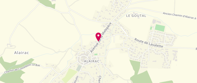 Plan de Accueil de loisirs Alairac, Avenue de la Malepère, 11290 Alairac