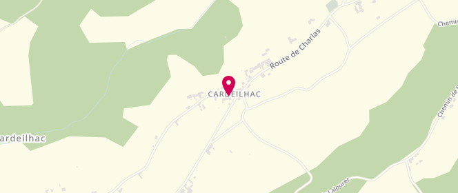 Plan de Centre de loisirs De Cardeilhac, De Cardeilhac, 31350 Cardeilhac