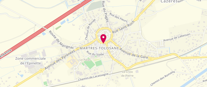 Plan de Centre de loisirs Martres Tolosane, 12 Boulevard de la Madeleine, 31220 Martres-Tolosane