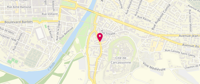 Plan de Accueil de loisirs Carcassonne Barbacane, 78 Rue de la Barbacane, 11000 Carcassonne