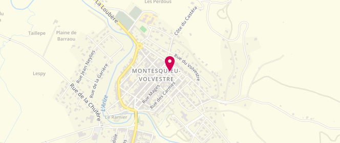 Plan de CAJ de Montesquieu Volvestre, Rue de l'Église, 31310 Montesquieu-Volvestre