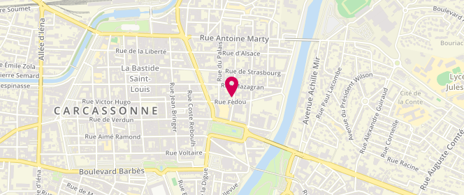 Plan de A.L.A.E de Lorraine, 1 Rue de Lorraine, 11000 Carcassonne