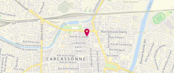 Plan de Accueil de loisirs Carcassonne Jean Jaures, 16 Rue de la Liberté, 11000 Carcassonne