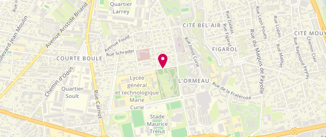 Plan de Alsh- Bel Air, 2 Rue Georges Ledormeur, 65000 Tarbes