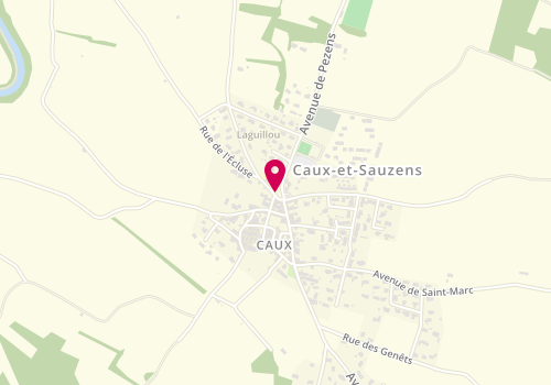 Plan de Accueil de loisirs Caux et Sauzens, 2 Place du Moulin, 11170 Caux-et-Sauzens
