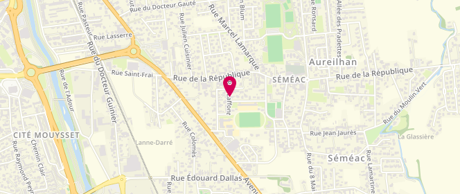 Plan de Accueil de loisirs -Centre de Loisirs Lous Limaques Semeac, 18 Rue Laffont, 65600 Séméac