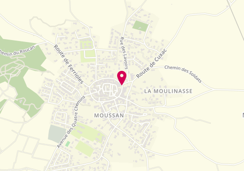 Plan de Ajsh Moussan, 37 Boulevard des Remparts, 11120 Moussan
