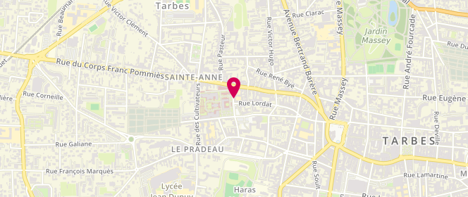 Plan de Accueil de loisirs Victor Hugo, 15 Rue Lordat, 65000 Tarbes