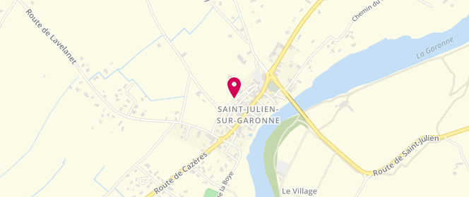 Plan de Accueil de loisirs périscolaire Saint Julien Sur Garonne, Le Village, 31220 Saint-Julien-sur-Garonne