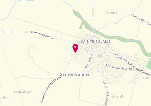 Plan de Accueil de loisirs Sainte Eulalie, 8 Rue des Ecoles, 11170 Sainte-Eulalie