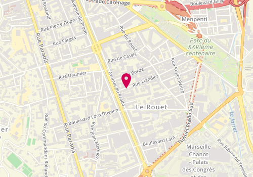 Plan de Esc Haya Mouchka 13008, 18 Rue Liandier, 13008 Marseille