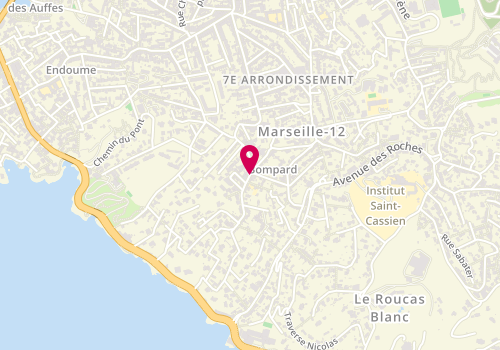 Plan de Ecole Primaire Bompard, 131 Boulevard Bompard, 13007 Marseille