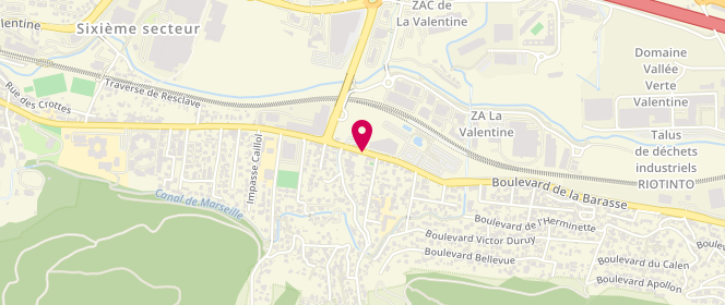Plan de Merc Mairie 6eme Secteur 13011 - la Barasse, 100 Boulevard de la Barasse, 13011 Marseille