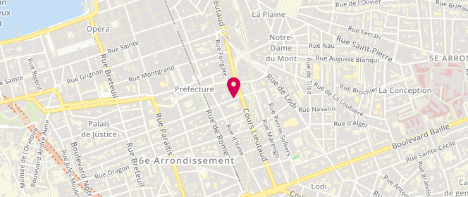 Plan de Ecole Elementaire Albert Chabanon, 23 Rue Albert Chabanon, 13006 Marseille