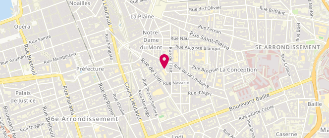 Plan de Ecole Elémentaire Eydoux, 20 Rue Eydoux, 13006 Marseille