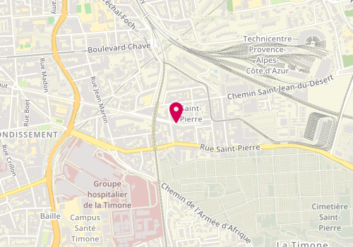 Plan de Esc Mairie 3Eme Secteur 13005 - Acm Jeanne D'arc, 126 Boulevard Jeanne d'Arc, 13005 Marseille