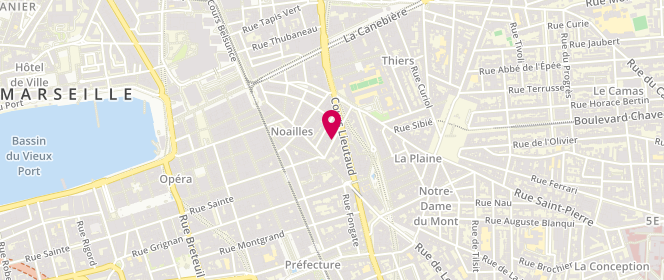 Plan de Ado Contact Club 13001 - Alsh Annexe Noailles, 15 Rue Jean Roque, 13001 Marseille