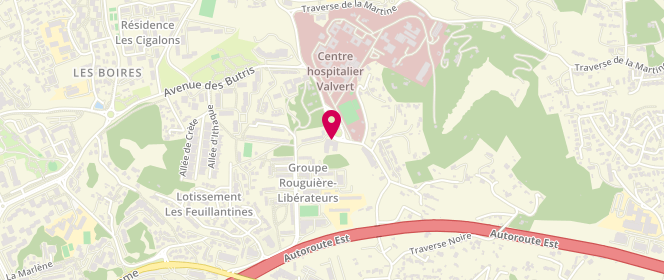 Plan de Merc Synergie 13011 - Mpt Cs La Rouguière, 89 Boulevard des Libérateurs, 13011 Marseille