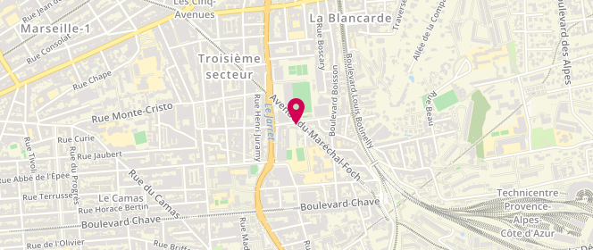 Plan de Esc Timonienne saint Calixte Nazareth 13004 - Foch, 54 Avenue Foch, 13004 Marseille