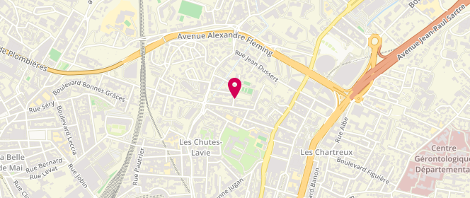 Plan de Esc Mairie 3Eme Secteur 13004 - Velten, Chutes Lavie, 2 Boulevard Anatole France, 13004 Marseille