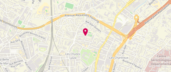 Plan de Merc Mairie 3Eme Secteur 13004 - Acm Velten, Chutes Lavie, 10 Boulevard Anatole France, 13004 Marseille