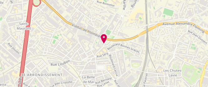 Plan de Esc Les Minots de la Frat 13003, 7 Boulevard Burel, 13003 Marseille