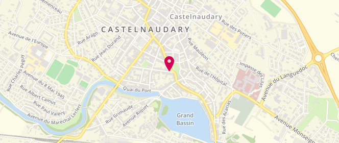 Plan de Tap Castelnaudary Alphonse Daudet, 9 Rue de la Miséricorde, 11400 Castelnaudary