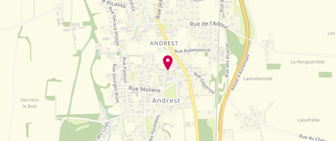 Plan de Alsh-Andrest, 32 Place de la République, 65390 Andrest